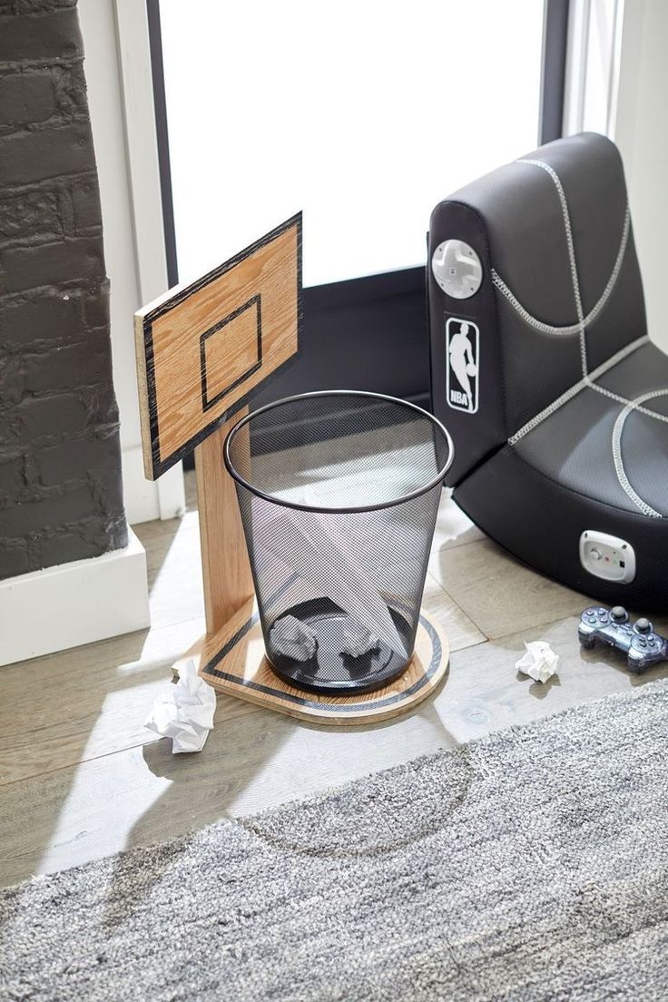 Basketball Hoop Trash Can