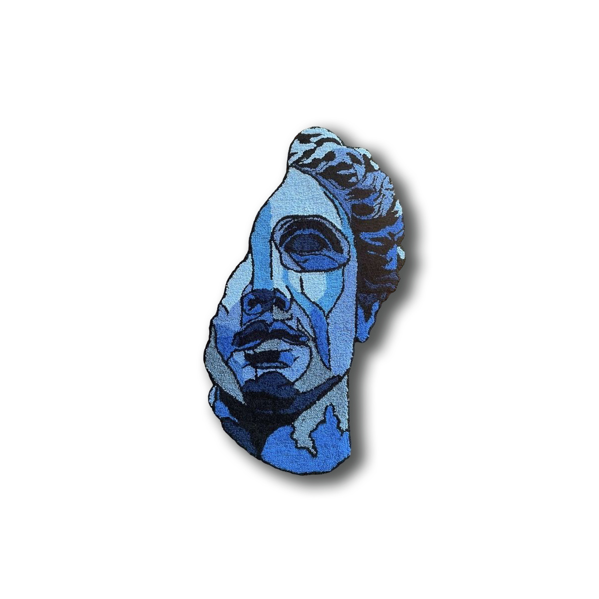 Greek Statue Face Rug
