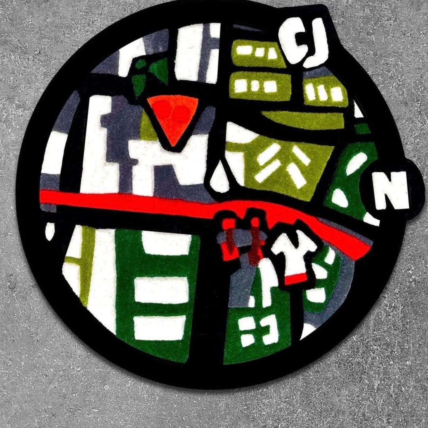 Urban Streets Map Rug